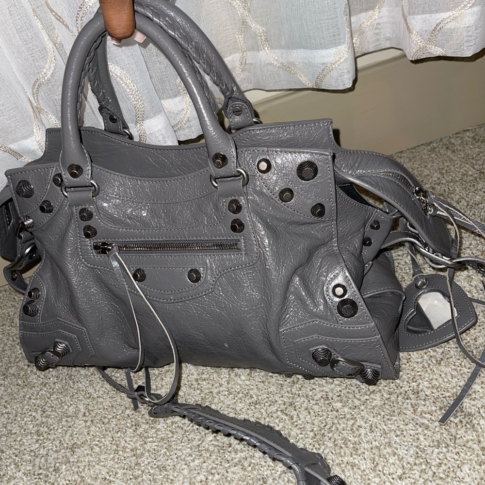 Balenciaga
Neo Cagole City Leather Satchel